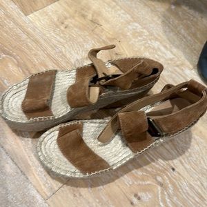 Soludos tan suede espadrille size 7.5 - worn once